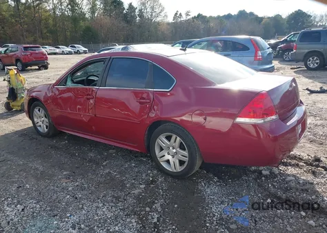 2013 Chevrolet Impala Lt z USA, uszkodzony, nr VIN 2G1WG5E34D1256361